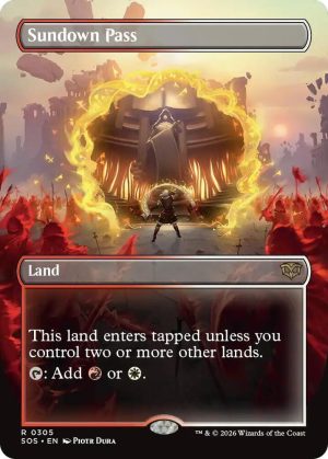 Sundown Pass (Borderless) [Secrets of Strixhaven]