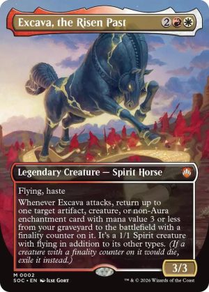 Excava, the Risen Past (Borderless) [Commander: Secrets of Strixhaven]