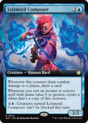 Leitmotif Composer (Extended Art) [Commander: Secrets of Strixhaven]