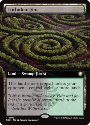 Turbulent Fen (Extended Art) [Commander: Secrets of Strixhaven]