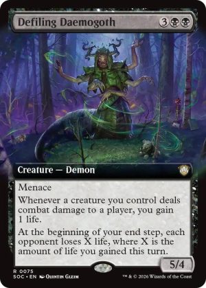 Defiling Daemogoth (Extended Art) [Commander: Secrets of Strixhaven]