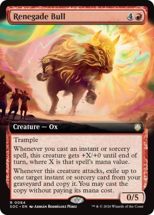 Renegade Bull (Extended Art) [Commander: Secrets of Strixhaven]
