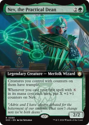 Nev, the Practical Dean (Extended Art) [Commander: Secrets of Strixhaven]