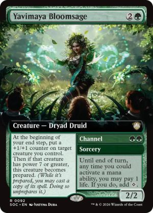 Yavimaya Bloomsage (Extended Art) [Commander: Secrets of Strixhaven]