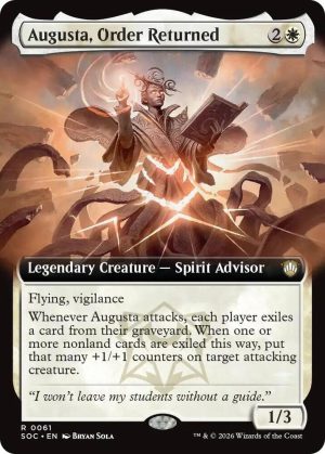 Augusta, Order Returned (Extended Art) [Commander: Secrets of Strixhaven]