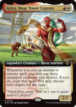 Aziza, Mage Tower Captain (Extended Art) [Secrets of Strixhaven]