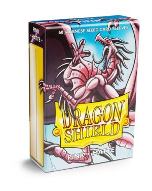 Dragon Shield Sleeves: Japanese Matte - Pink 60CT