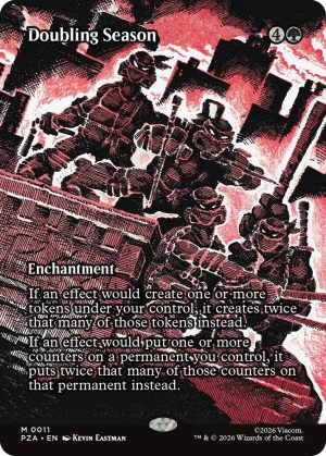 Doubling Season (Borderless) [Teenage Mutant Ninja Turtles Source Material]
