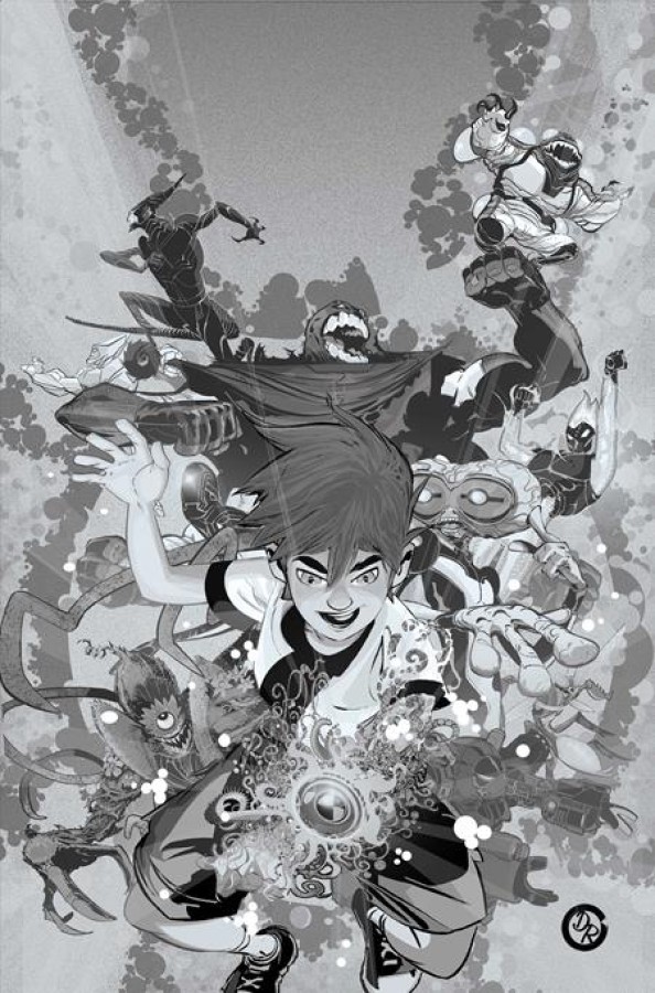 BEN 10 #1 CVR M INC 1:20 DUNCAN ROULEAU LINE ART VIRGIN VAR