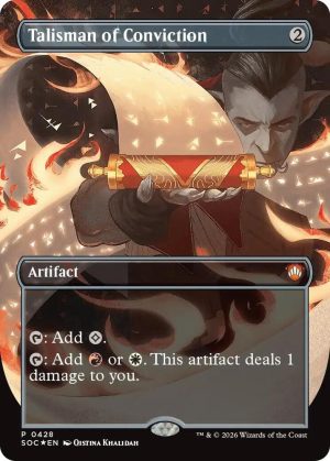 Talisman of Conviction (Borderless) [Commander: Secrets of Strixhaven]