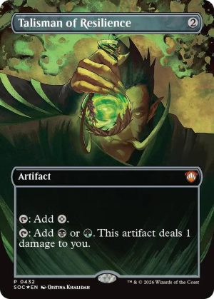 Talisman of Resilience (Borderless) [Commander: Secrets of Strixhaven]
