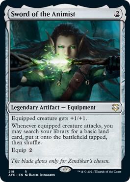 Sword of the Animist [Commander: Adventures in the Forgotten Realms]