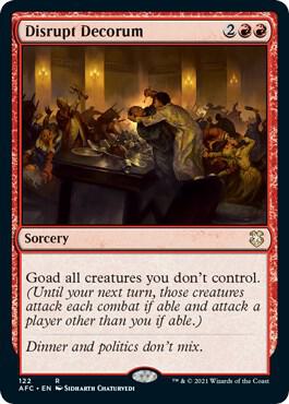 Disrupt Decorum [Commander: Adventures in the Forgotten Realms]