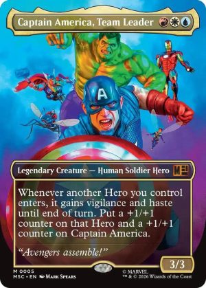 Captain America, Team Leader (Borderless) [Commander: Marvel Super Heroes]