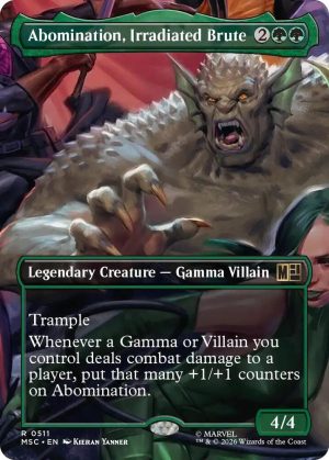 Abomination, Irradiated Brute (Borderless) [Commander: Marvel Super Heroes]