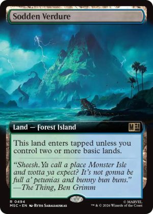 Sodden Verdure (Extended Art) [Commander: Marvel Super Heroes]