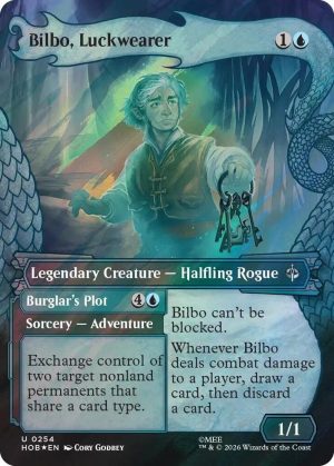 Bilbo, Luckwearer (Showcase) (Surge Foil) [The Hobbit]