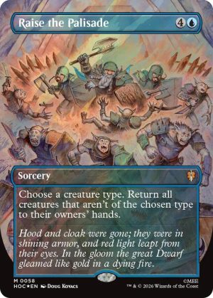 Raise the Palisade (Borderless) (Surge Foil) [The Hobbit: Eternal-Legal]