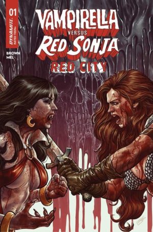 VAMPIRELLA VS RED SONJA RED CITY #1 CVR B DIEGO YAPUR VAR