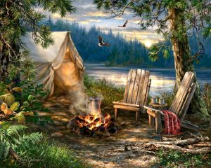 Evening at the Lake 500 Piece Jigsaw Puzzle