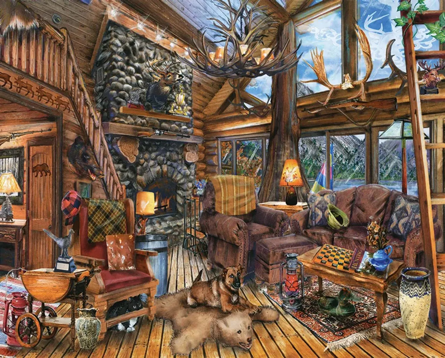 THE HUNTING LODGE
