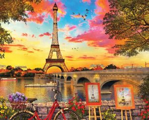 Paris Sunset Jigsaw Puzzle 1000 Pieces