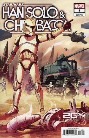 STAR WARS: HAN SOLO & CHEWBACCA 8 WIJNGAARD ATTACK OF THE CLONES 20TH ANNIVERSARY VARIANT