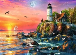 Lighthouse at Sunset 500 pc Puzzle