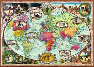 Bicycle Ride Around the World 1000 pc Puzzle