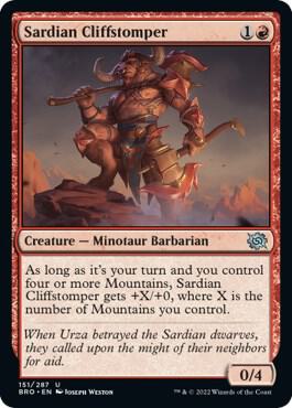 Sardian Cliffstomper [The Brothers' War]