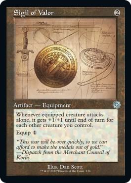 Sigil of Valor (Schematic) [The Brothers' War: Retro Frame Artifacts]
