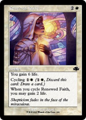 Renewed Faith (Retro Frame) [Dominaria Remastered]