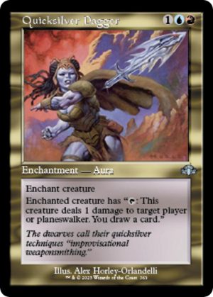 Quicksilver Dagger (Retro Frame) [Dominaria Remastered]
