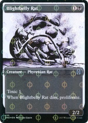 Blightbelly Rat (Showcase) (Step-and-Compleat Foil) [Phyrexia: All Will Be One]