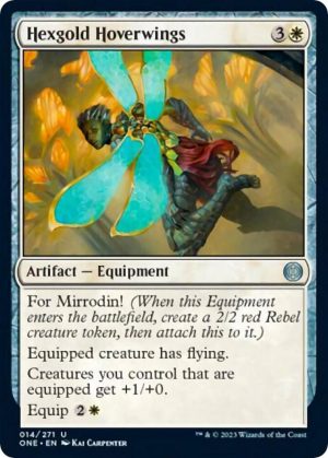 Hexgold Hoverwings [Phyrexia: All Will Be One]