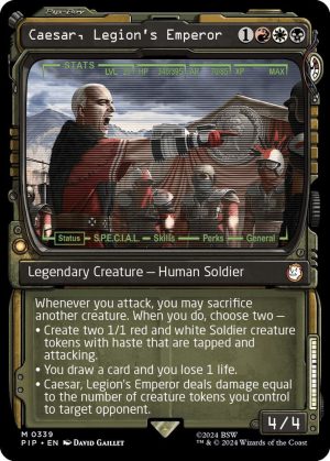 Caesar, Legion's Emperor (Showcase) [Universes Beyond: Fallout]