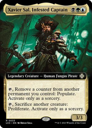 Xavier Sal, Infested Captain (Extended Art) [Commander: The Lost Caverns of Ixalan]