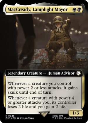 MacCready, Lamplight Mayor (Extended Art) (Surge Foil) [Universes Beyond: Fallout]