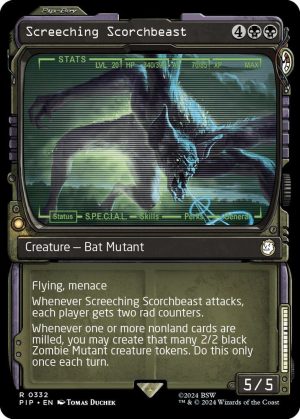 Screeching Scorchbeast (Showcase) [Universes Beyond: Fallout]