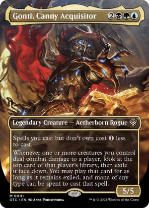 Gonti, Canny Acquisitor (Borderless) [Commander: Outlaws of Thunder Junction]