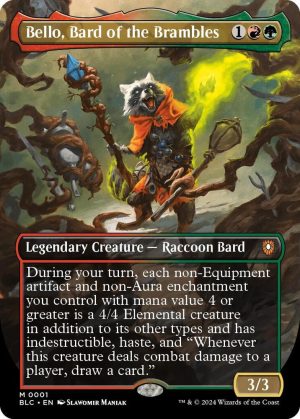 Bello, Bard of the Brambles (Borderless) [Commander: Bloomburrow]