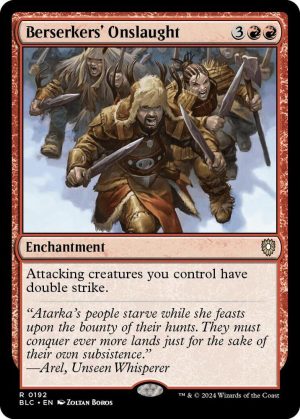 Berserkers' Onslaught [Commander: Bloomburrow]