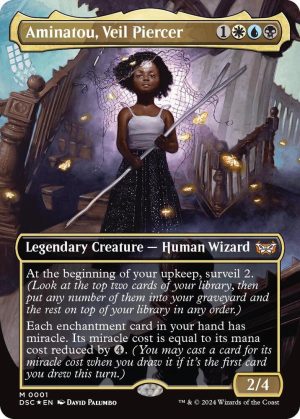 Aminatou, Veil Piercer (Borderless) [Commander: Duskmourn: House of Horror]