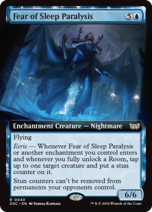 Fear of Sleep Paralysis (Extended Art) [Commander: Duskmourn: House of Horror]