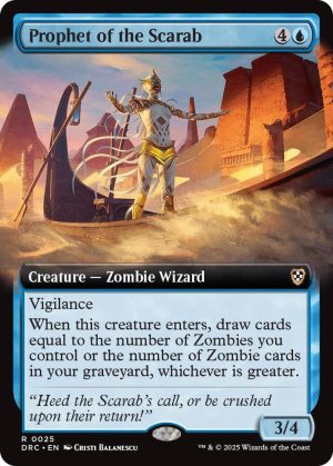 Prophet of the Scarab (Extended Art) [Commander: Aetherdrift]