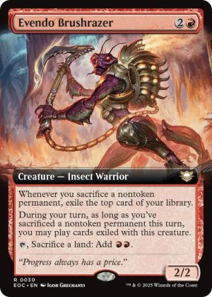 Evendo Brushrazer (Extended Art) [Commander: Edge of Eternities]