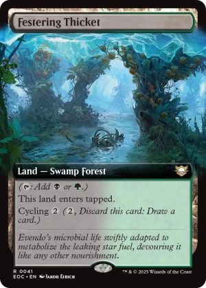 Festering Thicket (Extended Art) [Commander: Edge of Eternities]