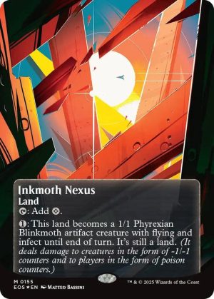Inkmoth Nexus (0155) (Borderless) (Galaxy Foil) [Edge of Eternities: Stellar Sights]