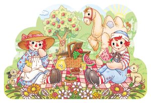 Raggedy Ann & Andy - 36pc Shaped Floor Puzzle