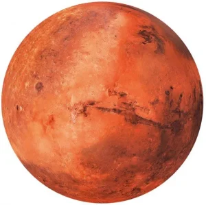 Space Collection - Mars, 500 Pc Round Puzzle